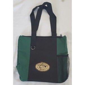 Disney Port Orleans Resort Tote Book Bag Water Bottle Pocket Green Black Canvas